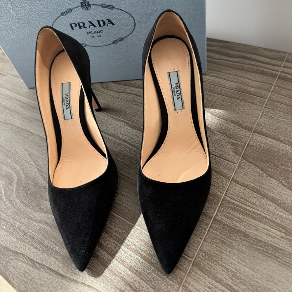 Prada Calzature Donna Suede Stiletto Pumps - Picture 3 of 11